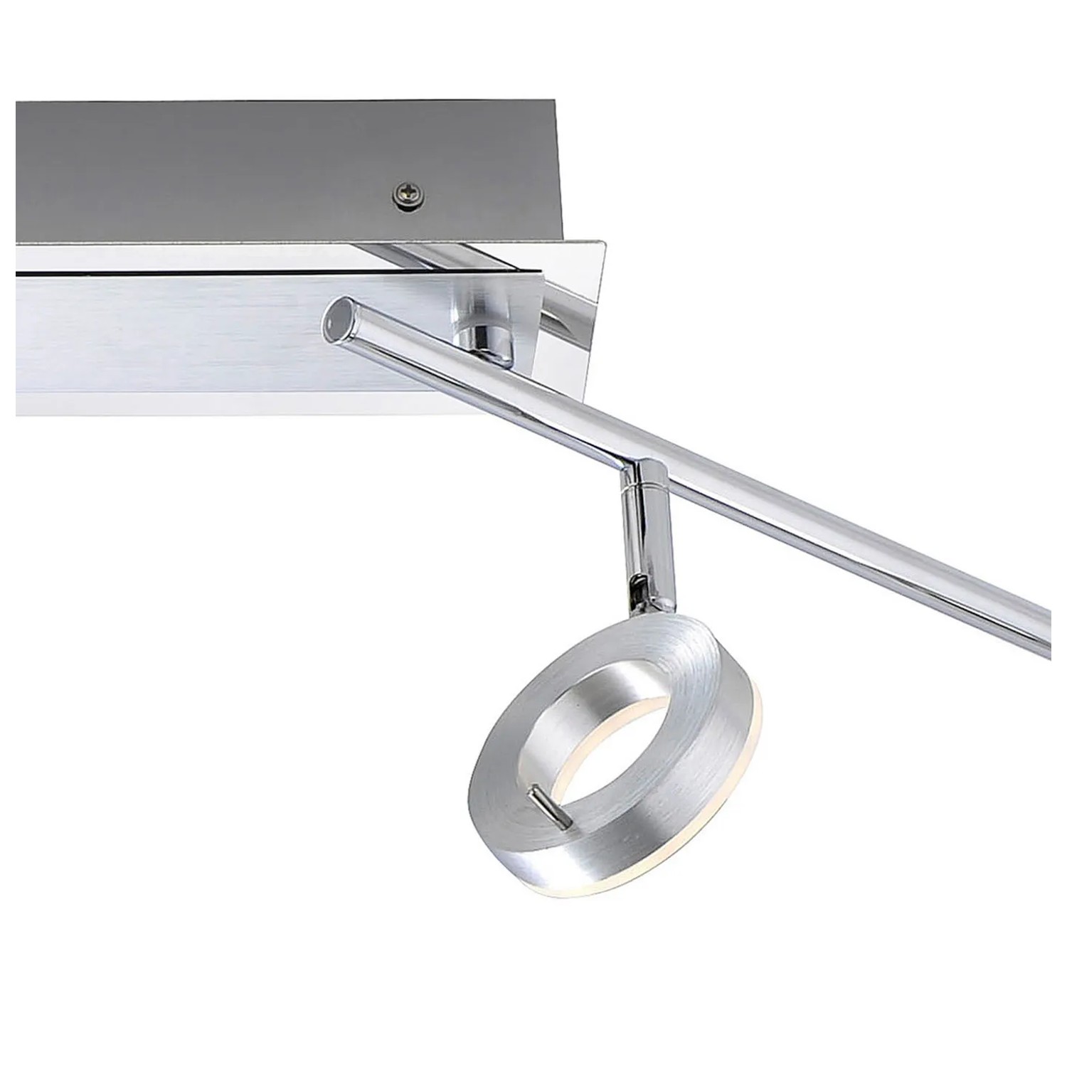 Paul Neuhaus Sileda LED-Spot, 4-flammig, Aluminium matt, schwenkbare Spots.