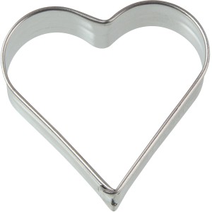 Zenker Ausstecher Herz, 55mm, aus Edelstahl, silberfarben.