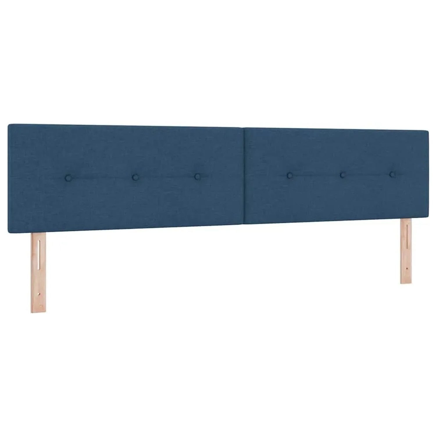 vidaXL LED Kopfteil mit LED-Lichtleisten Blau 200 cm Polyester 3338167