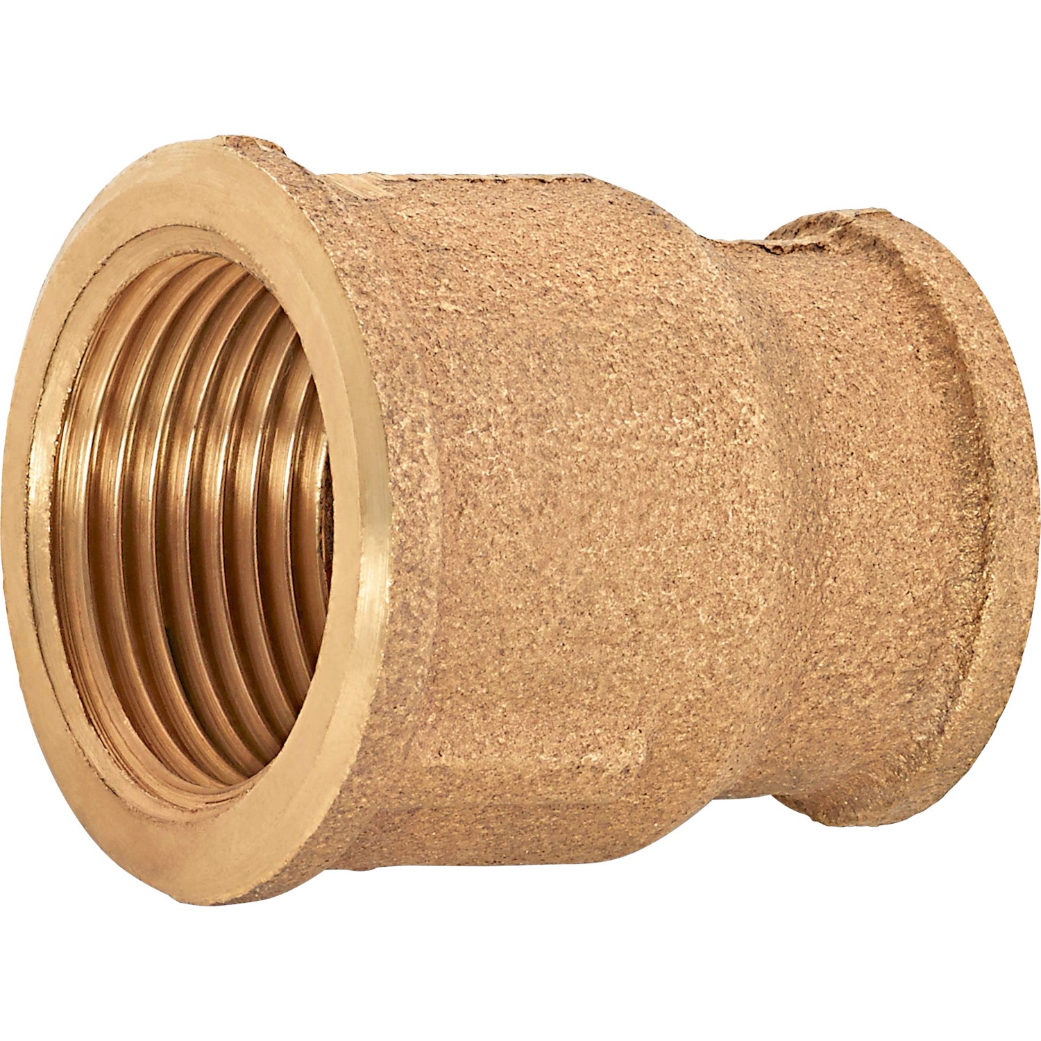 Gewinde-Reduziermuffe 18,6 mm (Rp 1/2) x 24,1 mm (Rp 3/4) Rotguss