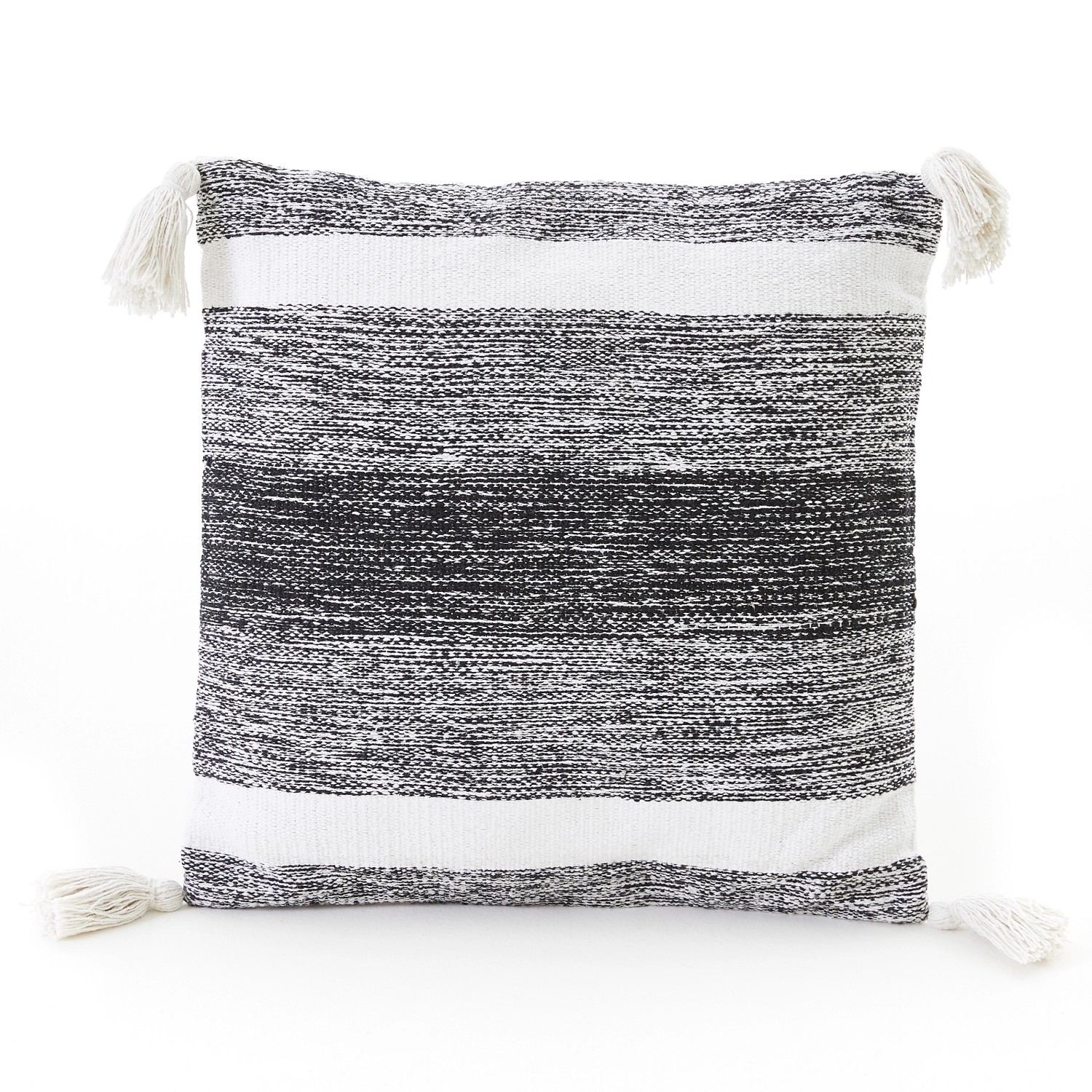 Andiamo Kissen Malena D372 Schwarz-Grau-Weiß 40 cm x 40 cm