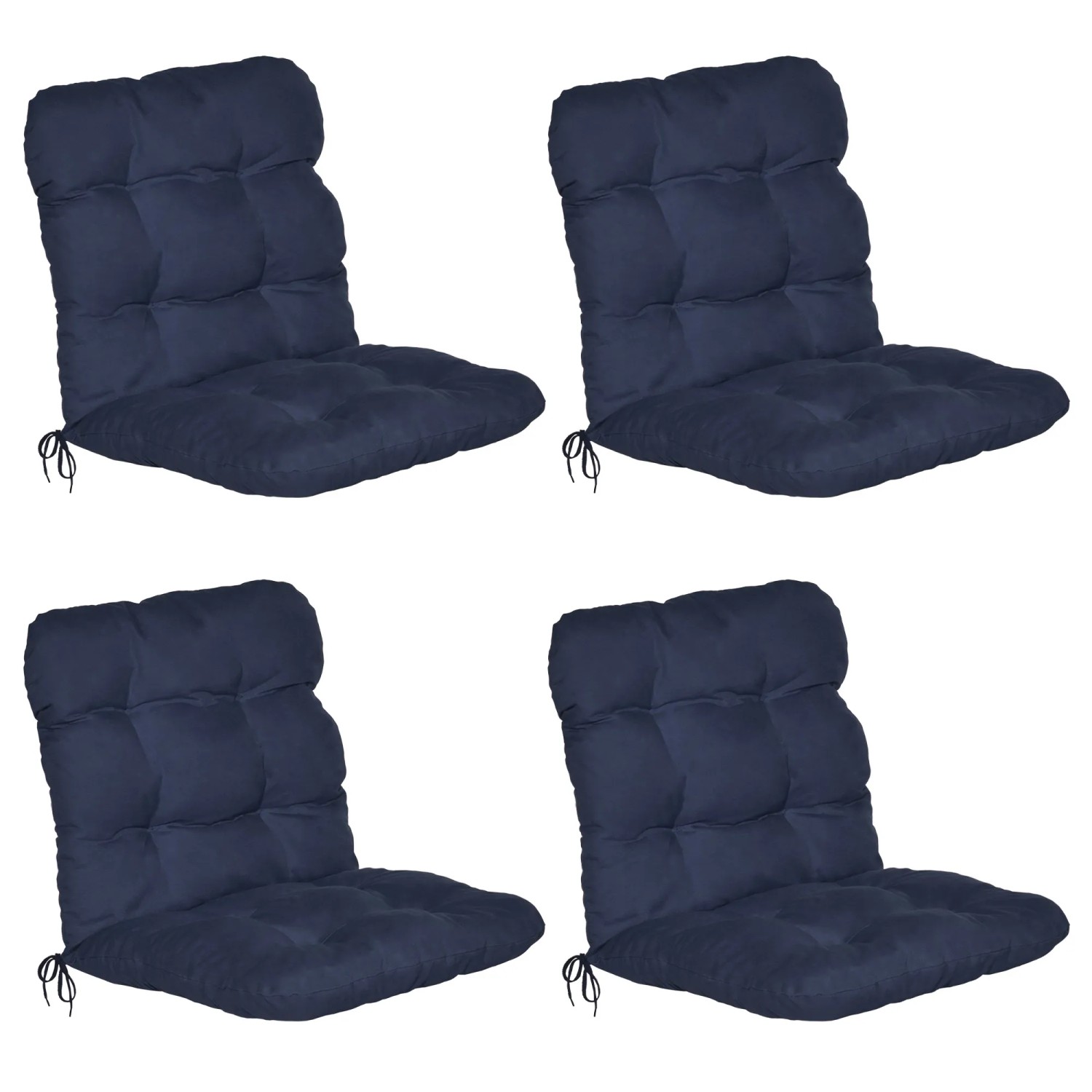 Beautissu Flair HL Hochlehner 120x50x8cm Dunkelblau 8tlg