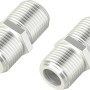 Hama Antennen-Adapter-Set, 2 silberne F-Kupplung/F-Kupplung Verbinder für SAT-Kabel.