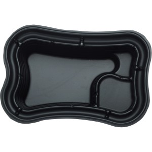Schwarze Oase Teichschale PE 750 aus Kunststoff, ideal für den Gartenteich.