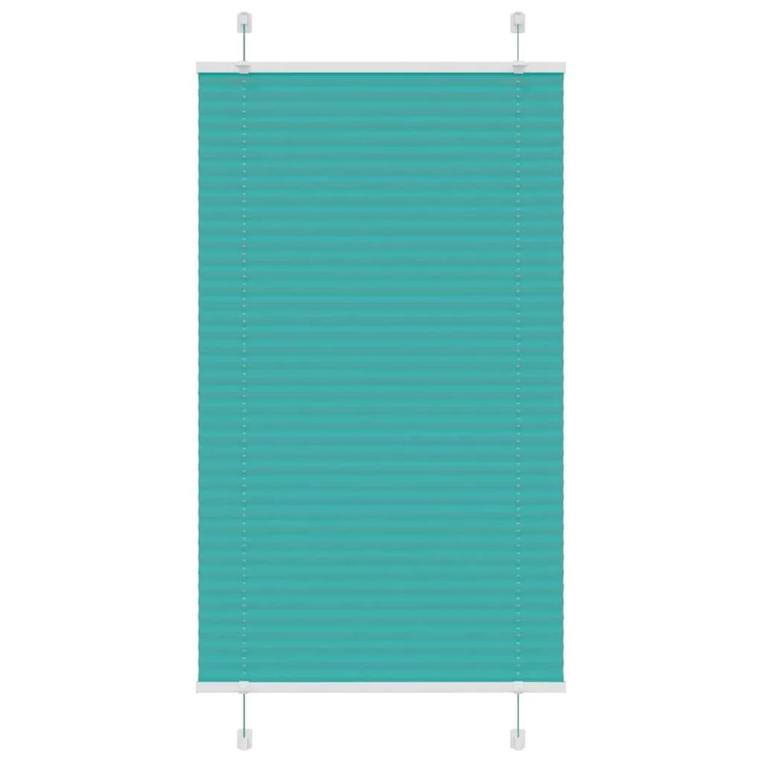 vidaXL Plissee Petrolgrün 75x150 cm Stoffbreite 74,4 cm Polyester 4015393 günstig online kaufen