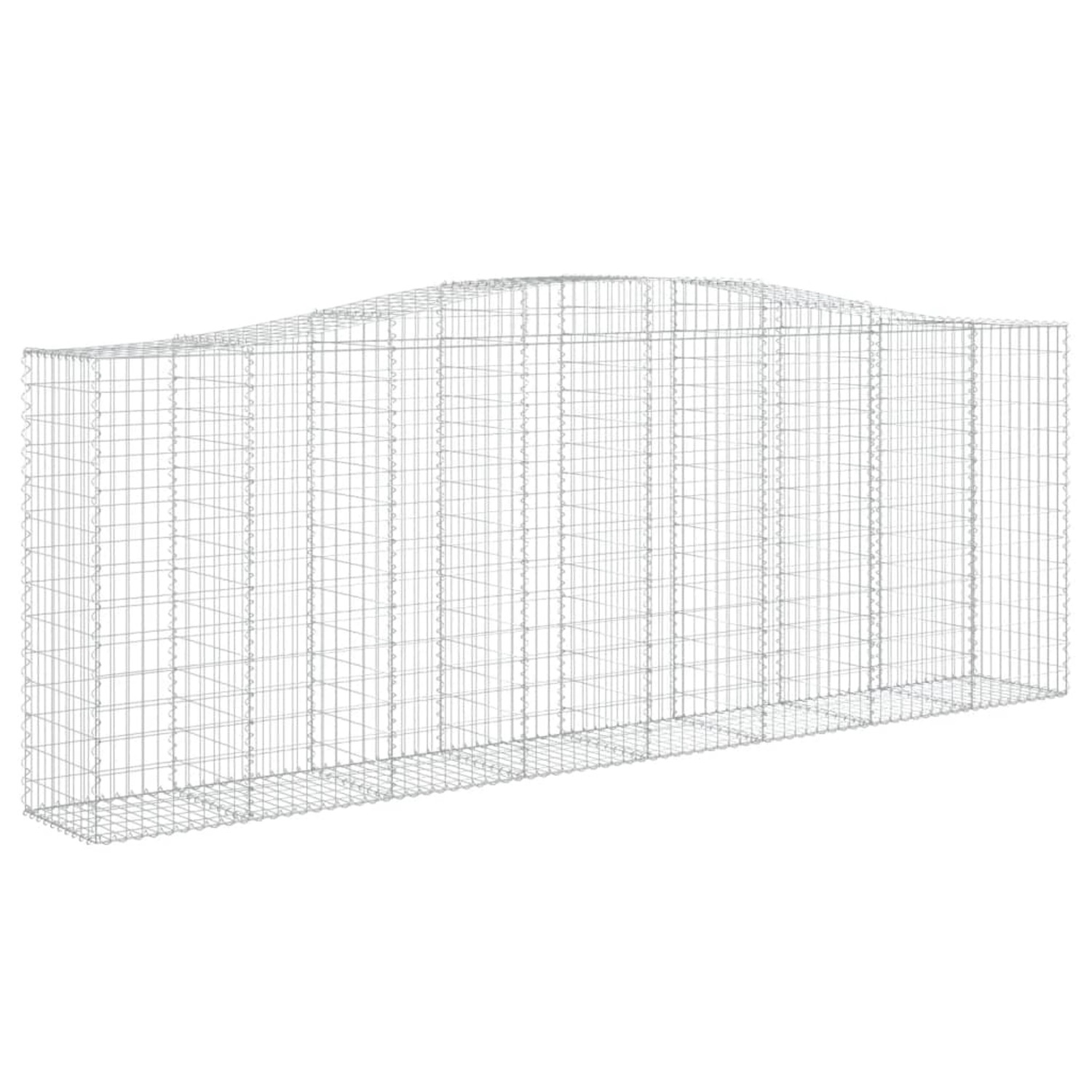 vidaXL Gabionen mit Hochbogen 6 Stk 400x50x140/160cm Eisen 1554873