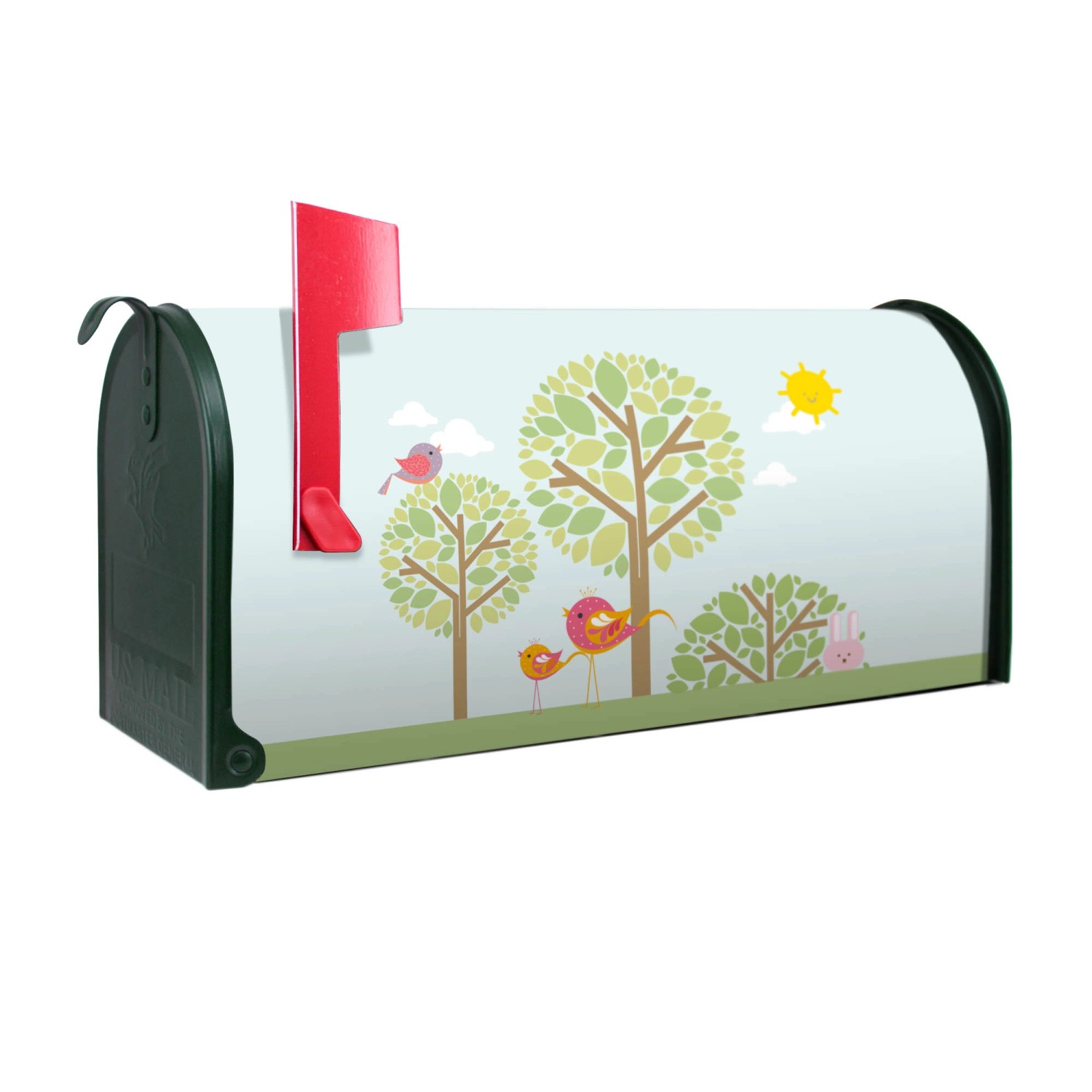 Banjado Amerikanischer Briefkasten Grün 48x22x16cm US Mailbox Letterbox Pos günstig online kaufen