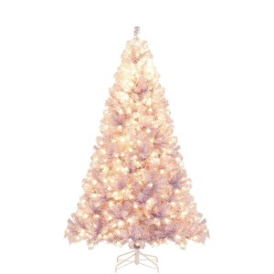 Costway Künstlicher Weihnachtsbaum Tannenbaum Lavendelviolett 180cm