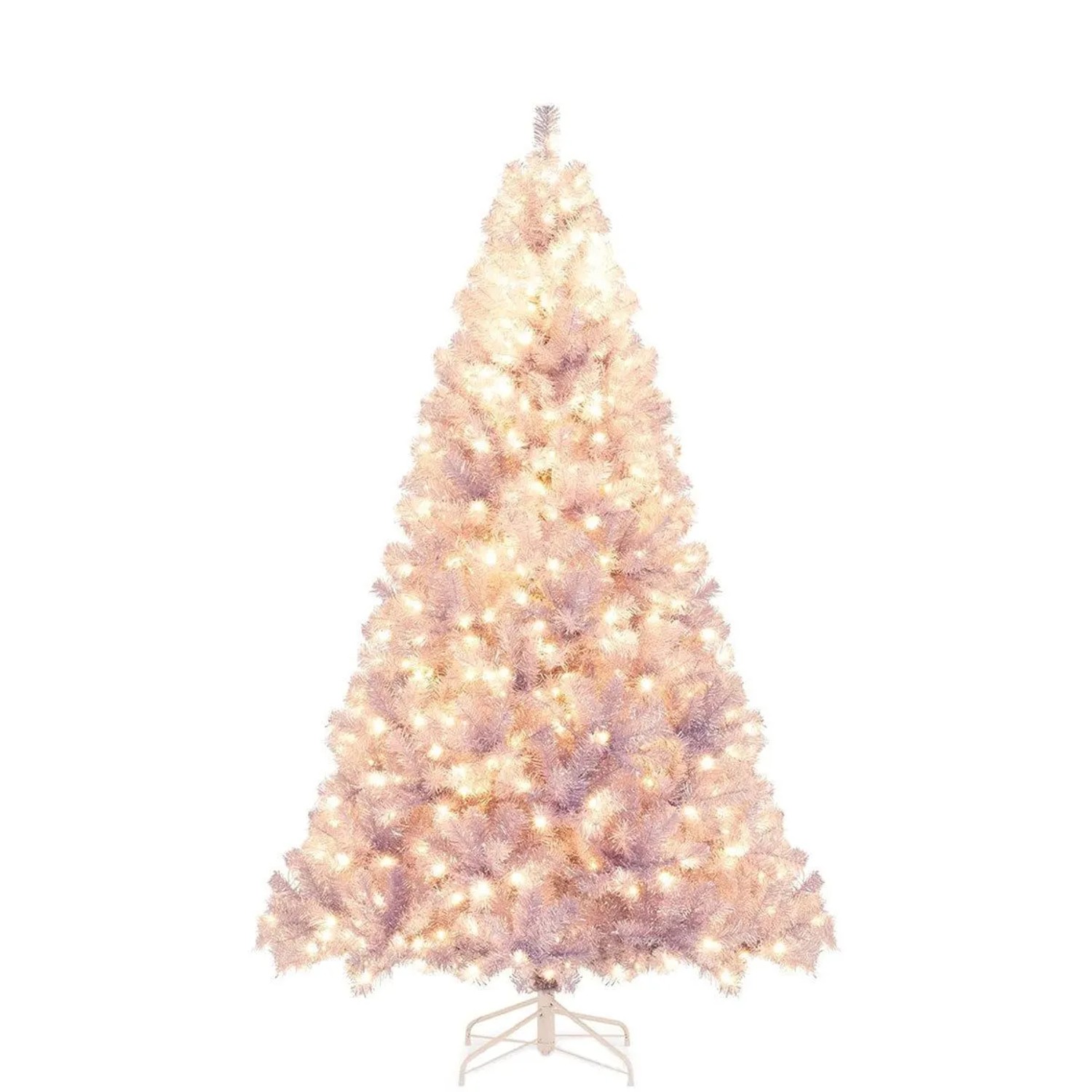 Costway Künstlicher Weihnachtsbaum Tannenbaum Lavendelviolett 180cm