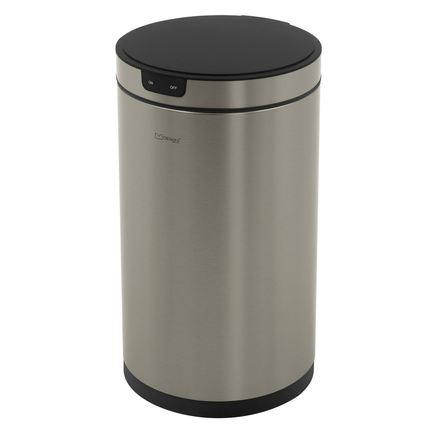 ML-Design Mülleimer mit Sensor 30L Rund Edelstahl Silber Automatisch günstig online kaufen