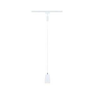 Paulmann URail Pendelleuchte Cover, signalweiß, 122cm, für LED-Schienensysteme.