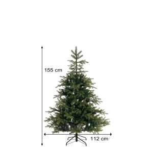 Künstlicher Weihnachtsbaum Grimshaw, 155 cm hoch, Ø 112 cm, grüne Tannenoptik.