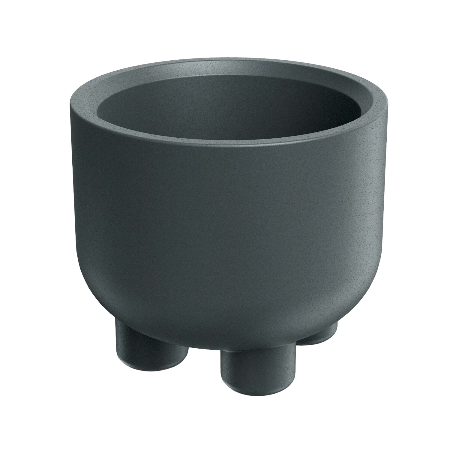 Prosperplast Blumentopf Molta Round Foot Ø 48 cm x 42 cm Graphit