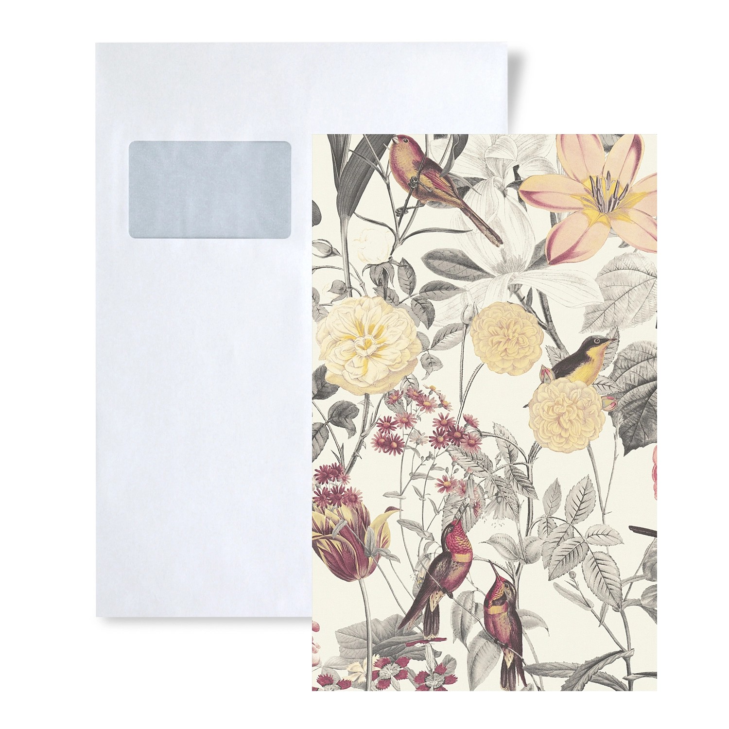 PROFHOME 1 MUSTERSTÜCK S-372761-GU DIN A4 MUSTER der Floral Tapete günstig online kaufen