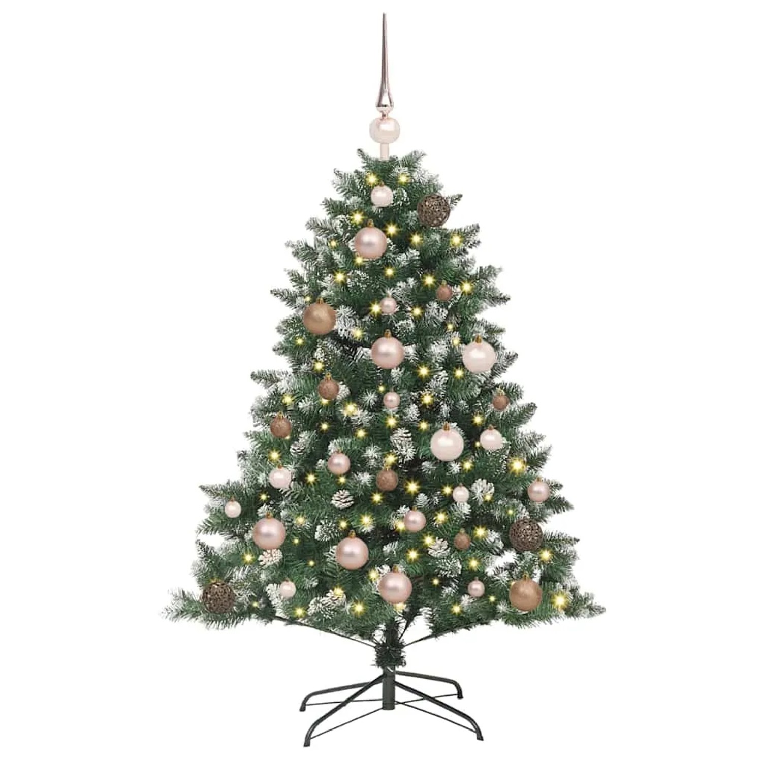 vidaXL Künstlicher Weihnachtsbaum mit 150 LEDs Grün 85 x 85 x 120 cm 3395207
