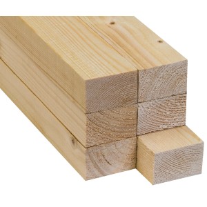 Kantholz Fichte/Tanne, sägerau, 38x58x4000 mm, Holz für Dachstühle und Möbelbau.