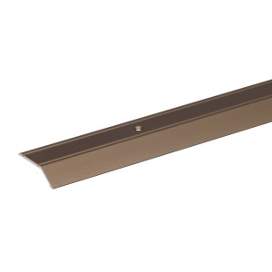 Bodenausgleichsprofil aus Aluminium, 2 mm x 30 mm x 2000 mm, in Bronze.