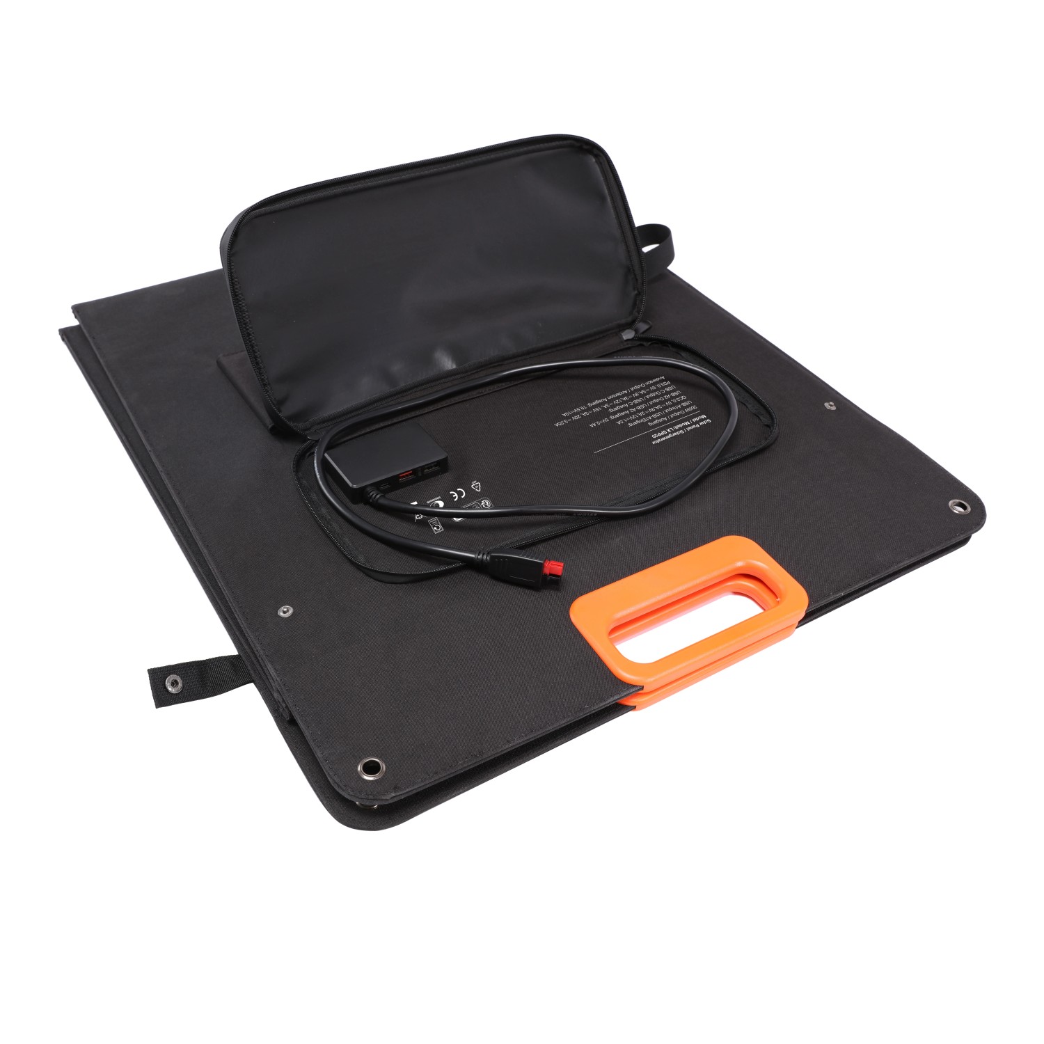 Yard Force Solar Flex Panel LX SPP20 200 W, faltbares Solarmodul mit Tragegriff und USB-Anschlüssen.