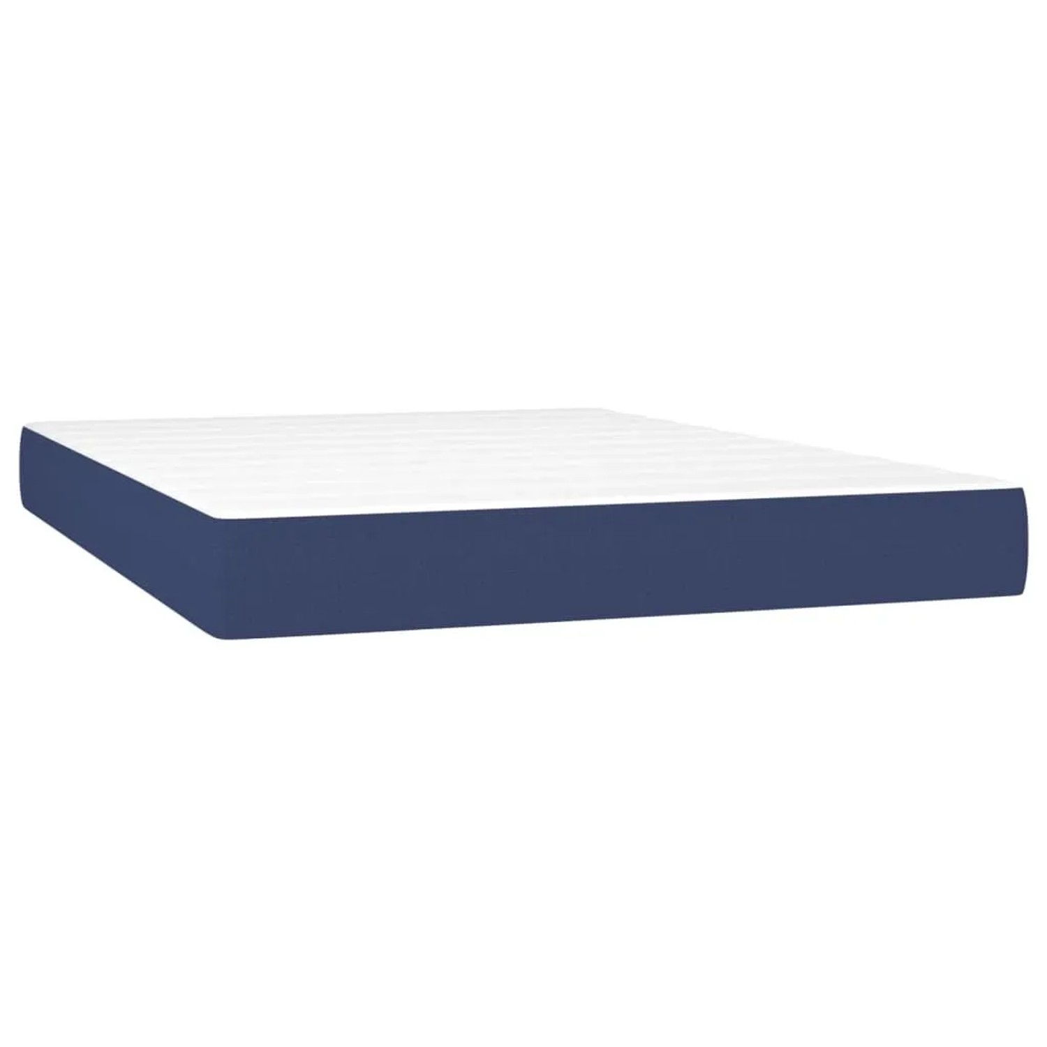 vidaXL Taschenfederkernmatratze Mittel Blau 140x200x20 cm Stoff 347800