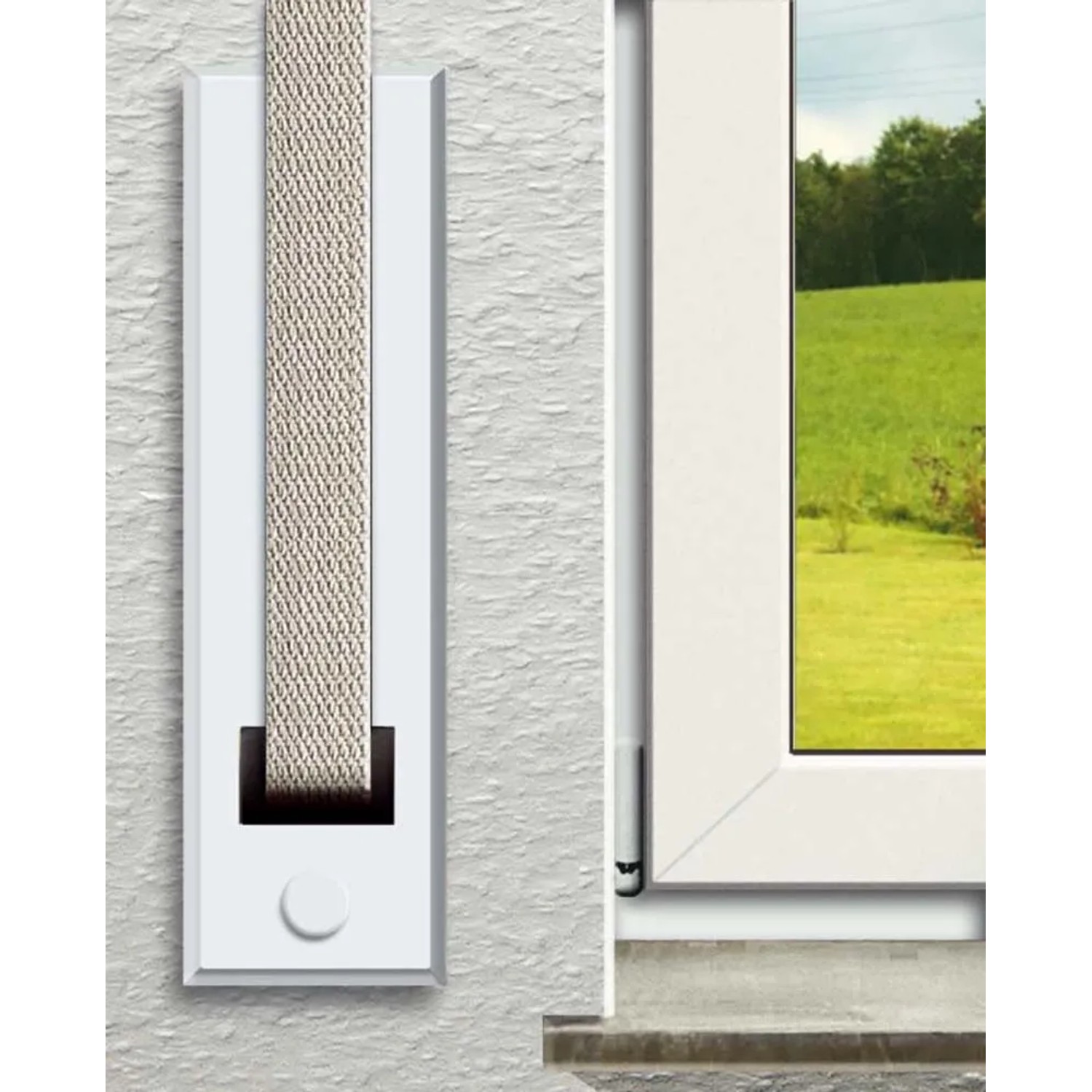 Schellenberg Gurtwickler-Abdeckplatte Standard Maxi, 160 mm, Weiß. Abdeckung für Rollladengurt.