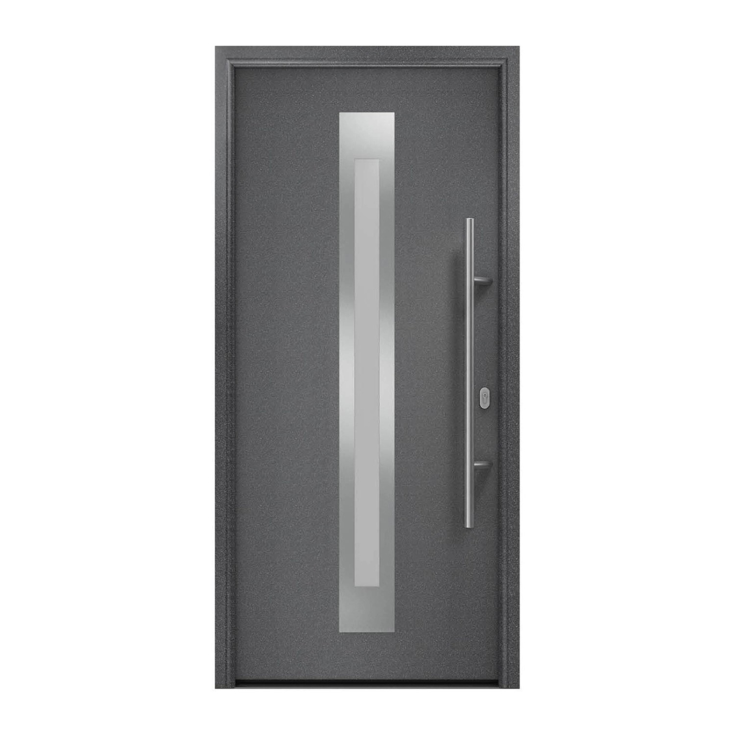 EcoStar Haustür Isopro IP 770S Anthrazitmetallic 110 cm x 210 cm DIN R günstig online kaufen