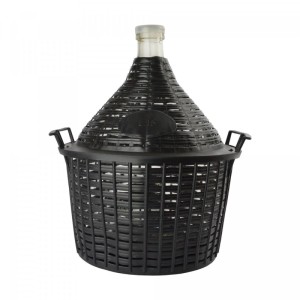 Ich-Zapfe Weinballon 15L im Weidenkorb, ideal für die Weinherstellung. Glasballon mit Korb.