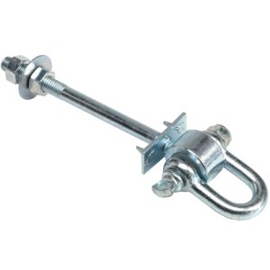 T & J Schaukelhaken bis ø 12 cm aus verzinktem Stahl für Gartenspielgeräte.