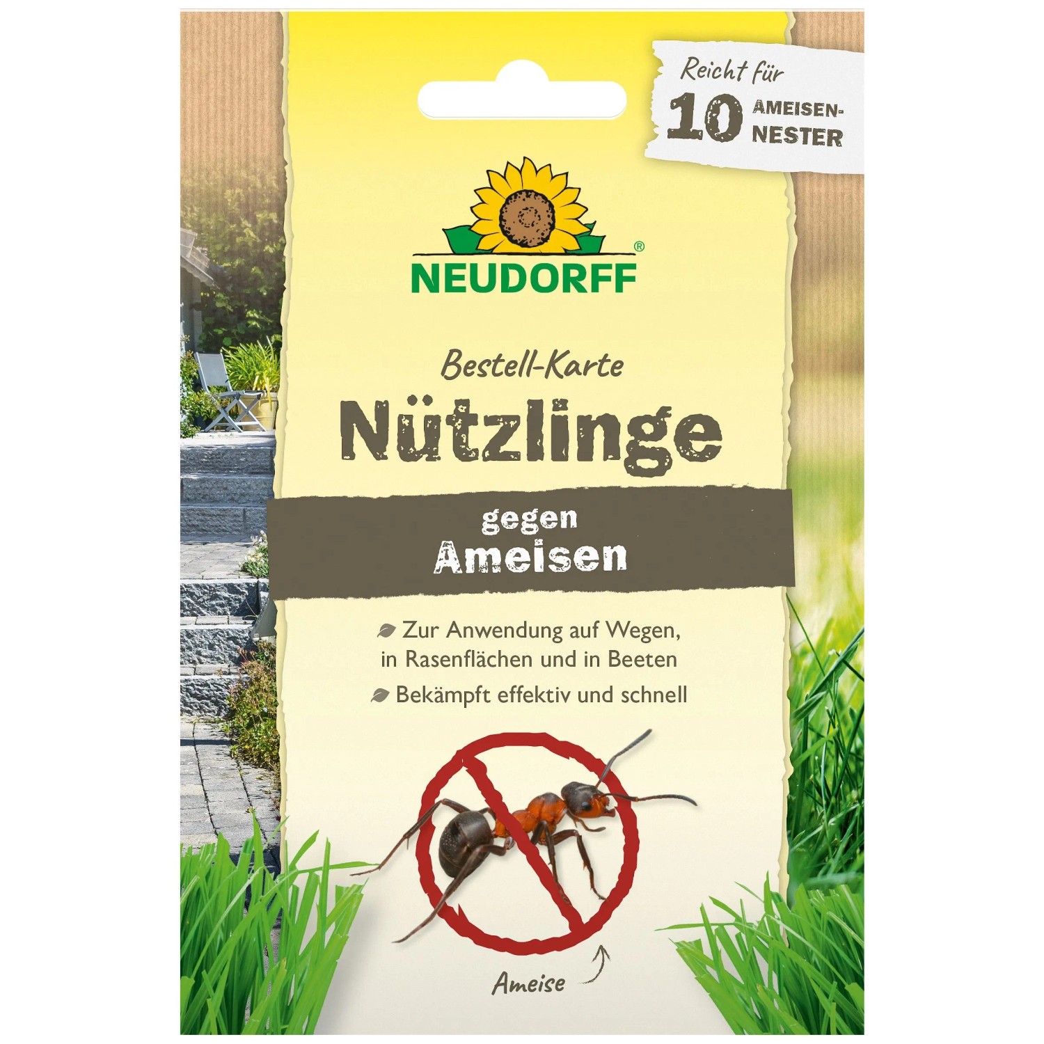 Neudorff Bestell-Karte Nützlinge Gegen Ameisen für 10 Ameisennester