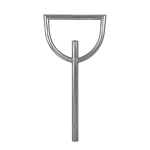 TRUTZHOLM Fahrradanlehnbügel, feuerverzinkter Stahl, 115x56 cm, Typ D, zur sicheren Fahrradaufbewahrung.