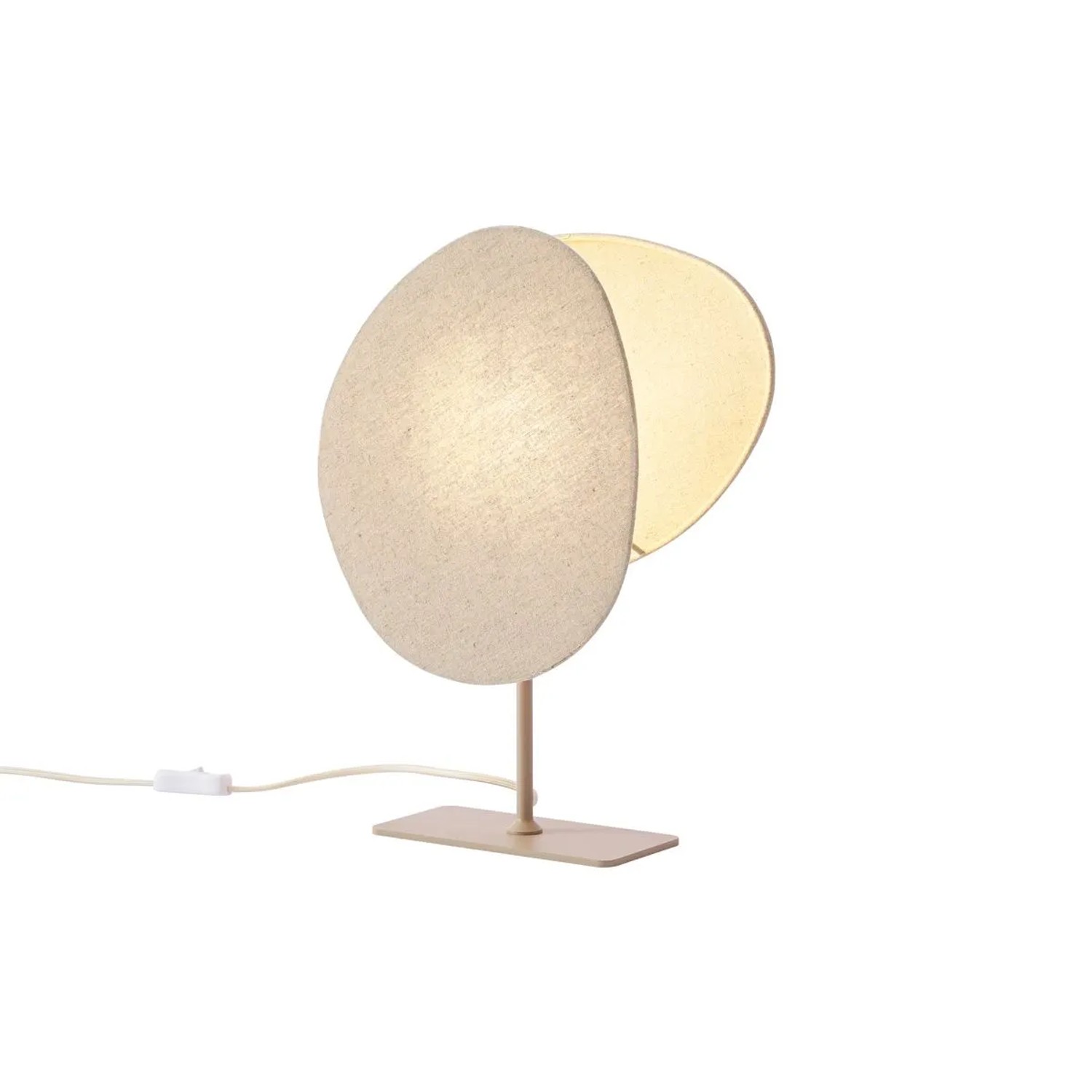 QAZQA Japandi Tischleuchte Beige Organica