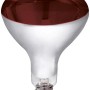 Kerbl Hartglas-Infrarotlampe, 150 W, für Geflügelzucht. Rot getöntes Glas.