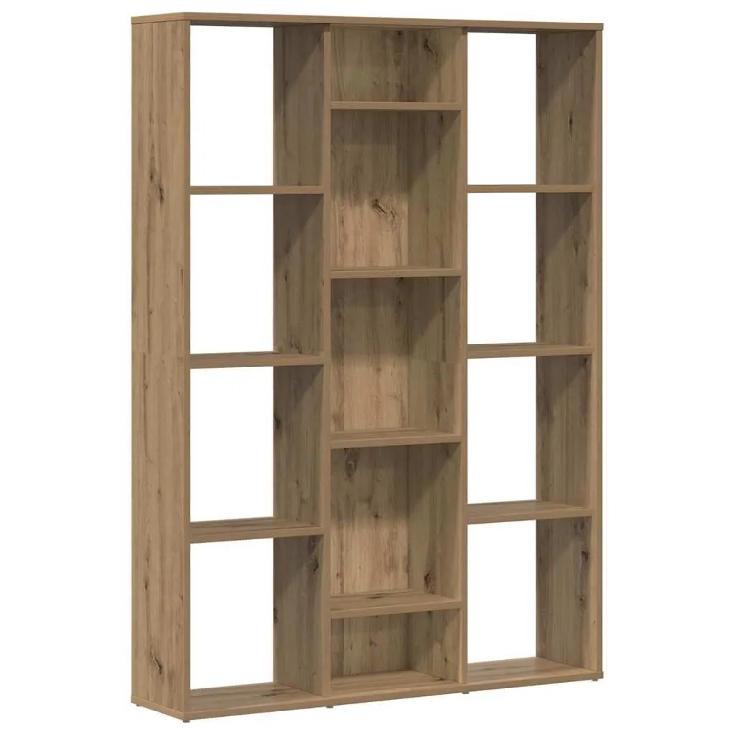 vidaXL Raumteiler/Bücherregal Artisan-Eiche 100x24x140cm Holzwerkstoff 855843