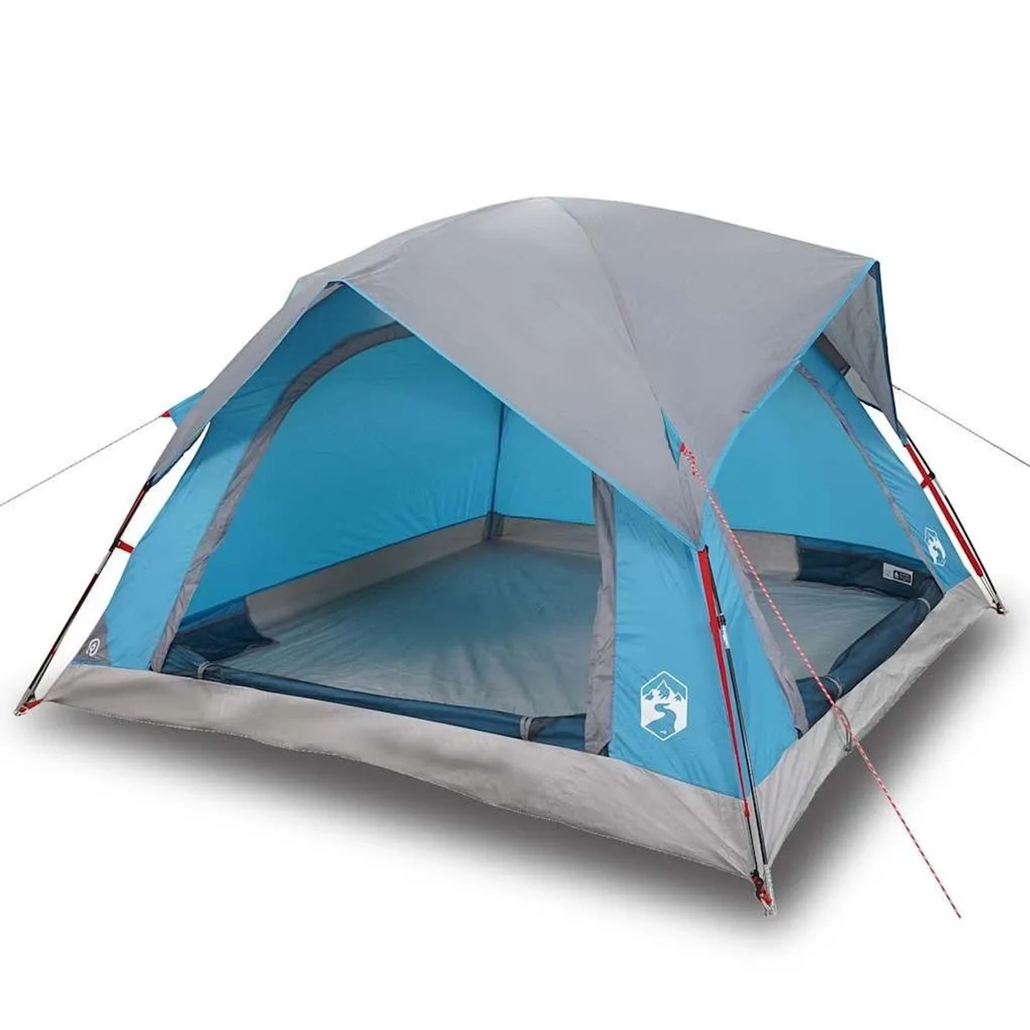 Furnicato Campingzelt Kabinenzelt Blau 218 X 218 X 135 Cm