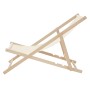 Beige Holz Sonnenliege, 10er Set, klappbar und verstellbar.