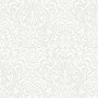 Elegante, weiße Vliestapete mit Barock Ornament Muster für Wohn- und Schlafzimmer.