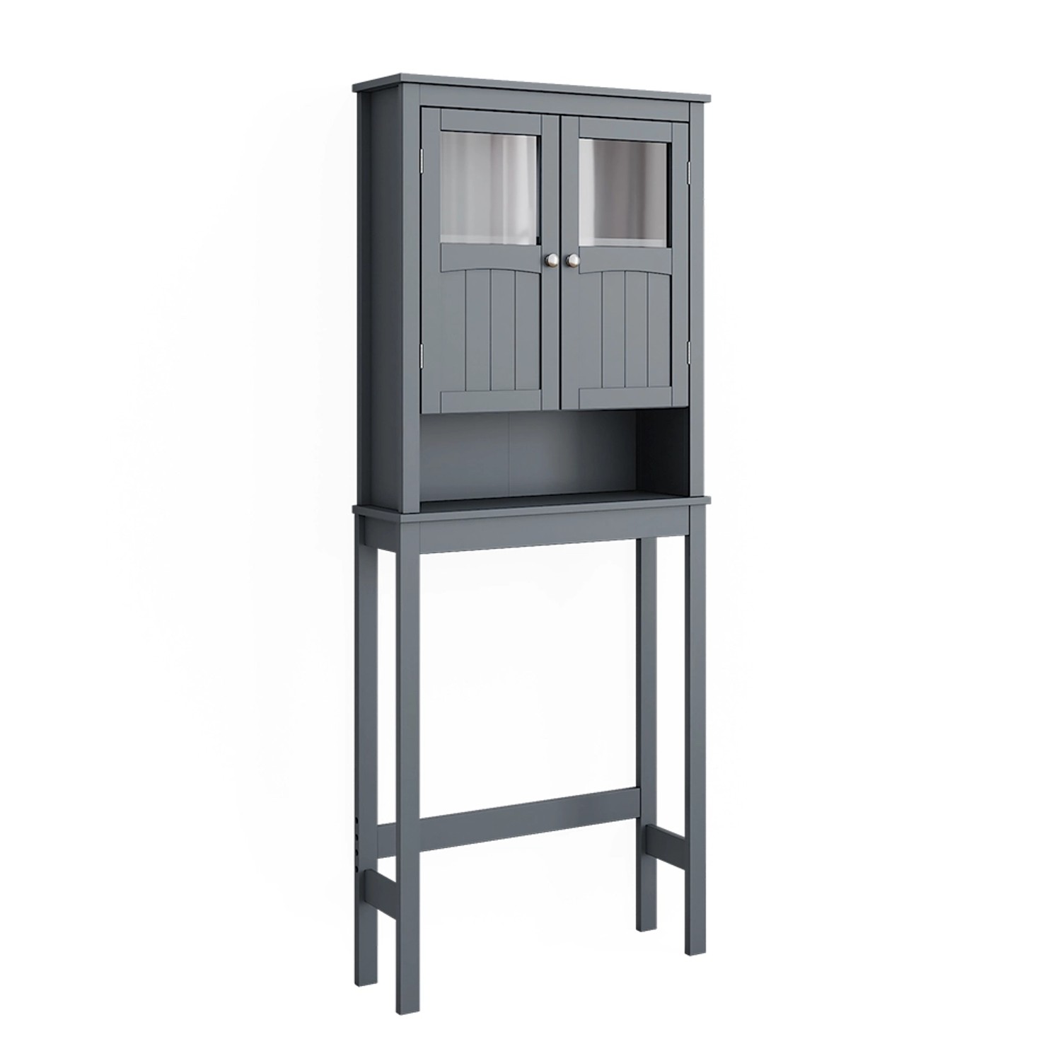 Vicco Toilettenschrank Bianco Grau 69 x 171 cm günstig online kaufen