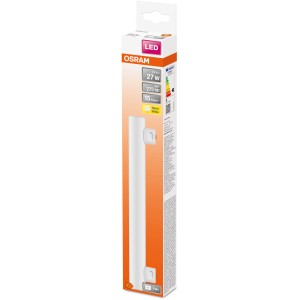 Osram LED-Leuchtstofflampe Stabform S14s, 5W, Warmweiß, in Verpackung.