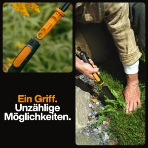 Fiskars Unkrautstecher OneClick Handgriff XS Schwarz-Orange