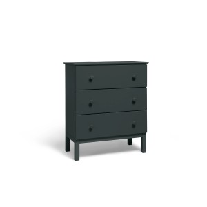 Schöner Wohnen Kommode, anthrazitfarben, mit drei Schubladen. Ideal zur Möbel- und Küchenrenovierung.