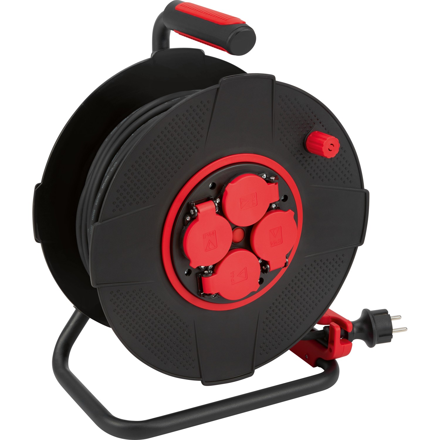 Kabeltrommel 40 m Schwarz-Rot günstig online kaufen