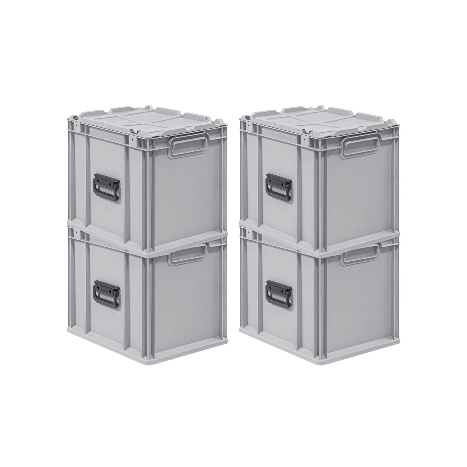 PROREGAL Spar Set 4x Eurobox Nextgen Portable HxBxT 335 x 30 x 40 cm 30 Liter Eurobehälter Transportbox Transportbehälte...