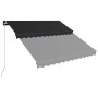 vidaXL Markise Manuell Einziehbar mit LED 350x250 cm Anthrazit 3051244_4
