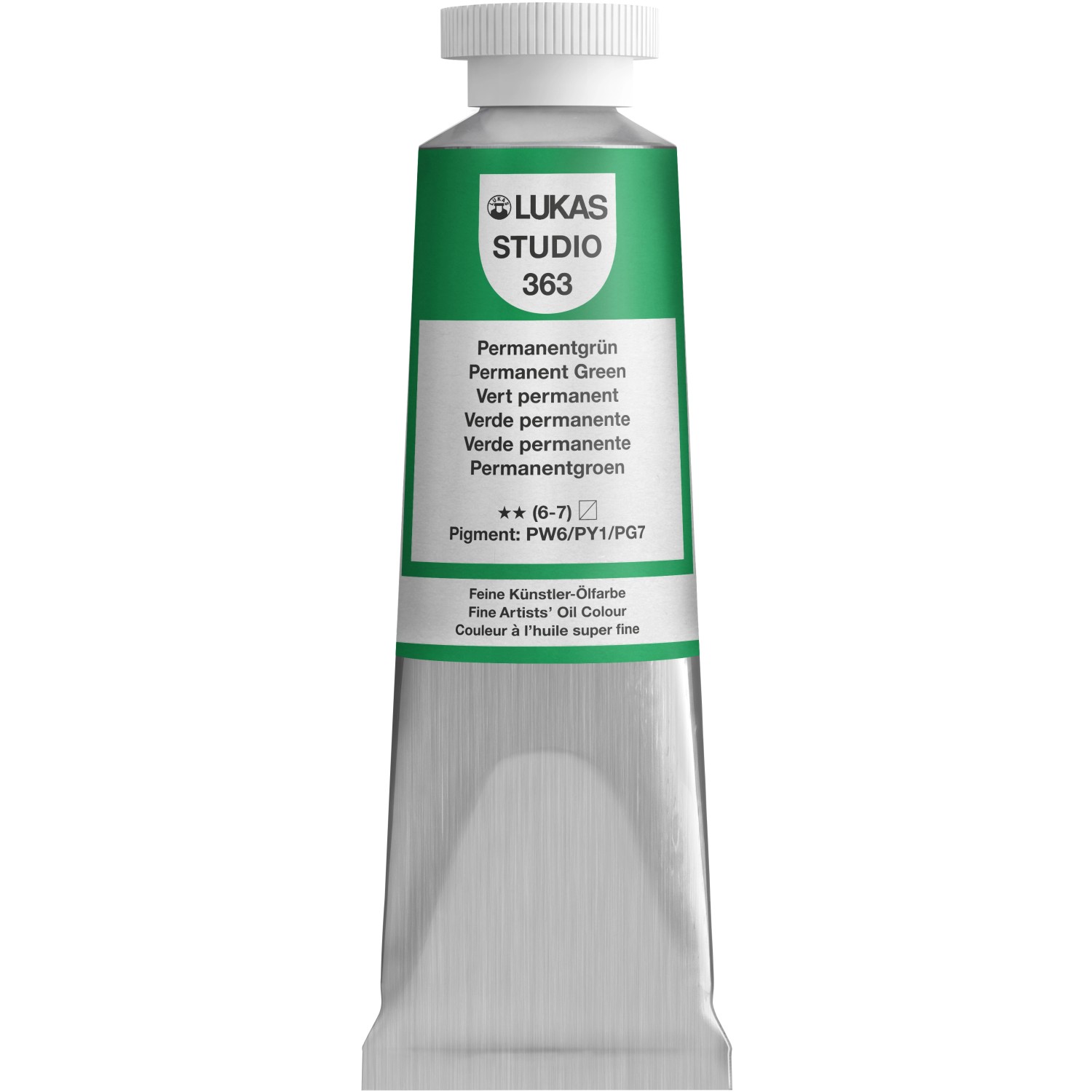 Lukas Studio Ölfarbe 37 ml Premium-Qualität Permanentgrün