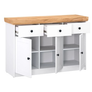Homestyle4u Kommode Landhaus 122 cm Sideboard Holz 2227