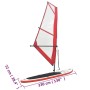 vidaXL Aufblasbares SUP-Board mit Segel Set Rot und Weiß 92209_12