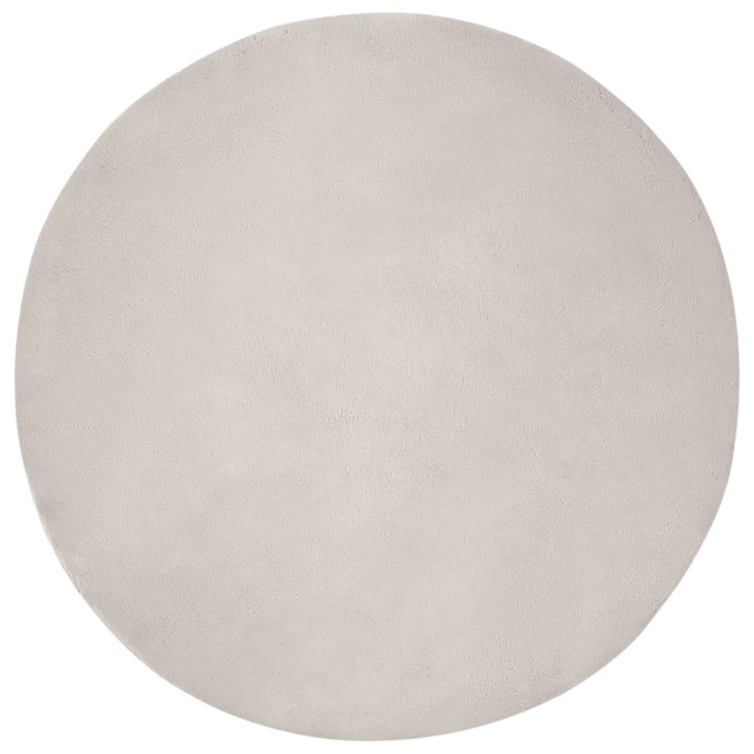 vidaXL Rutschfester Kunstfellteppich Olite Beige Ø 80 cm Polyester 42021645