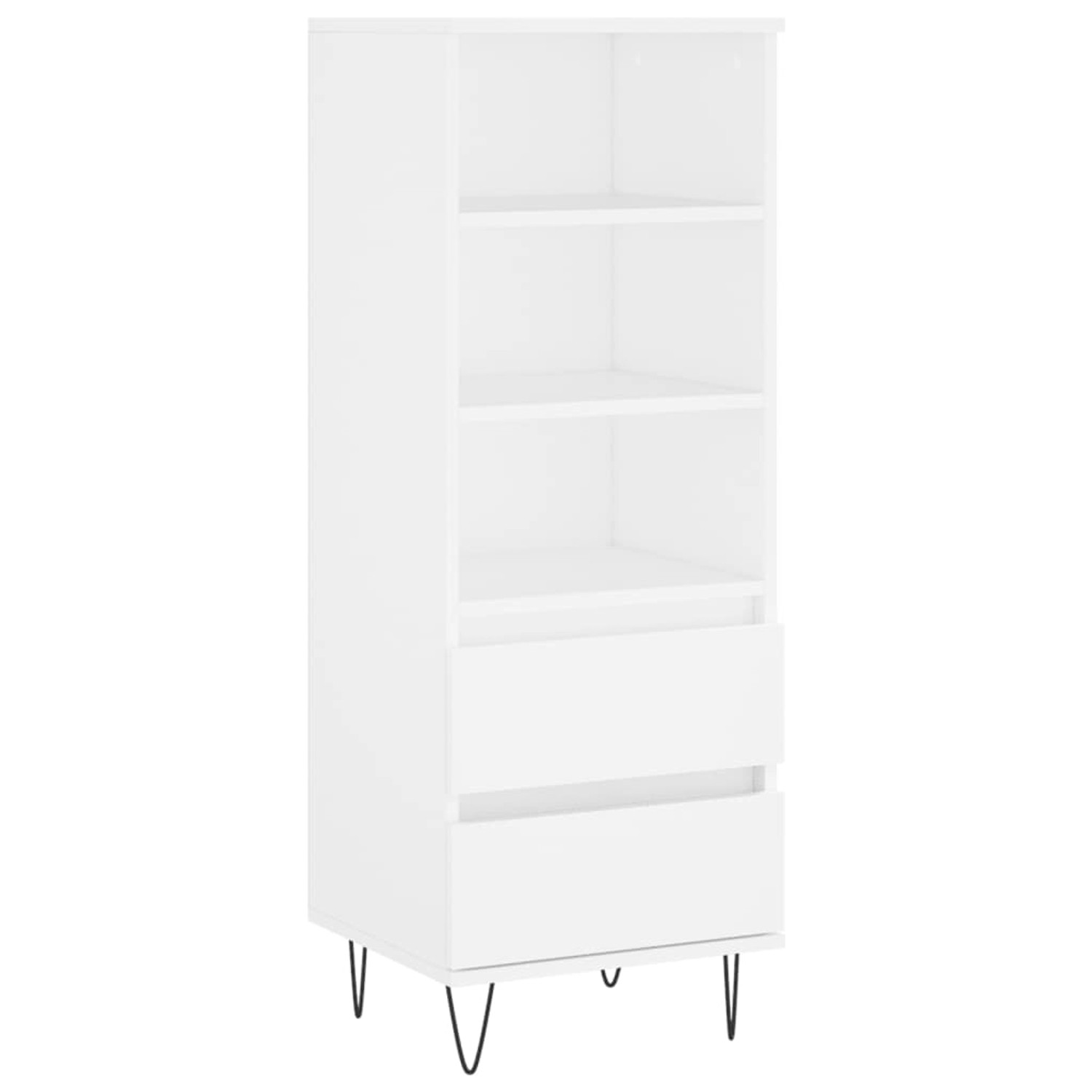 vidaXL Highboard Weiß 40x36x110 cm Holzwerkstoff 831508 günstig online kaufen