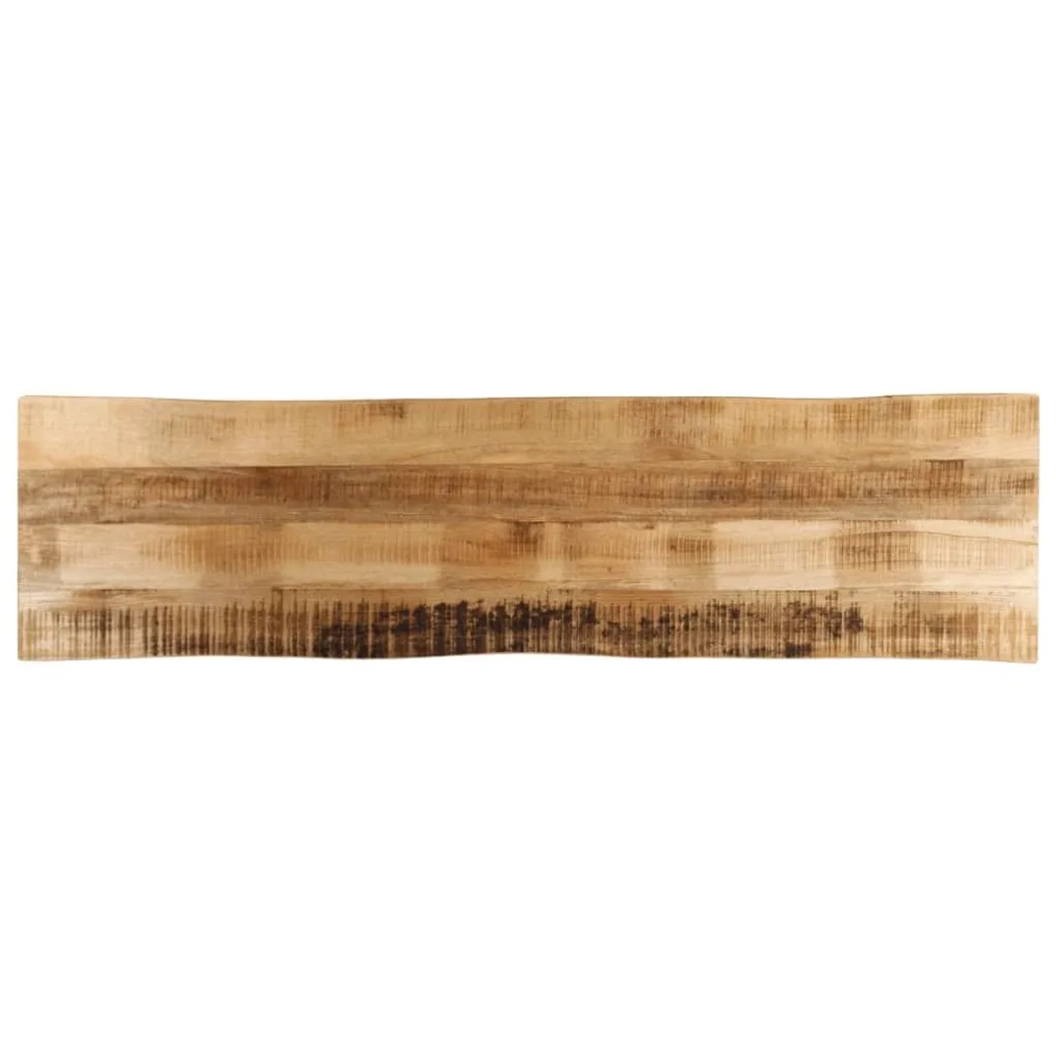 vidaXL Tischplatte mit Baumkante 180x40x2,5 cm Raues Mango Massivholz 370665