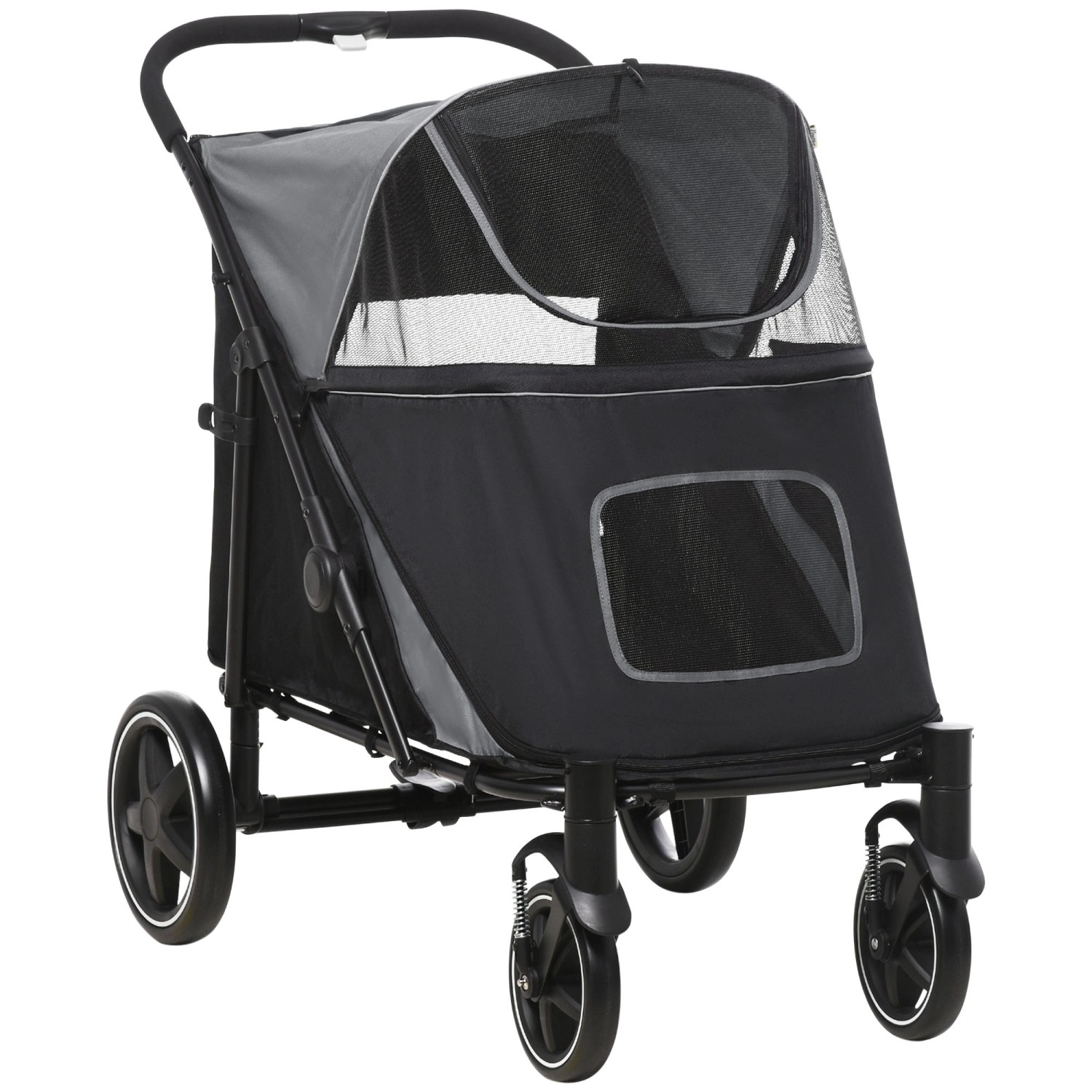 PawHut Hundewagen mit Kissen Faltbar Netzfenster günstig online kaufen
