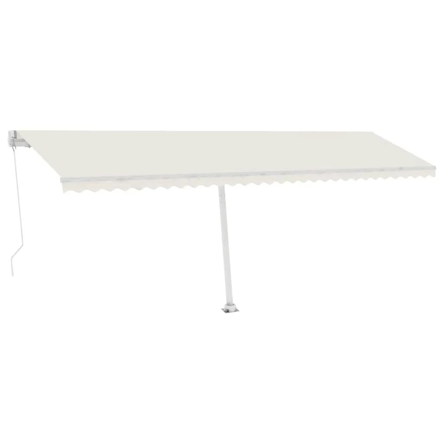 vidaXL Standmarkise Manuell Einziehbar 600x300 cm Creme 3069597